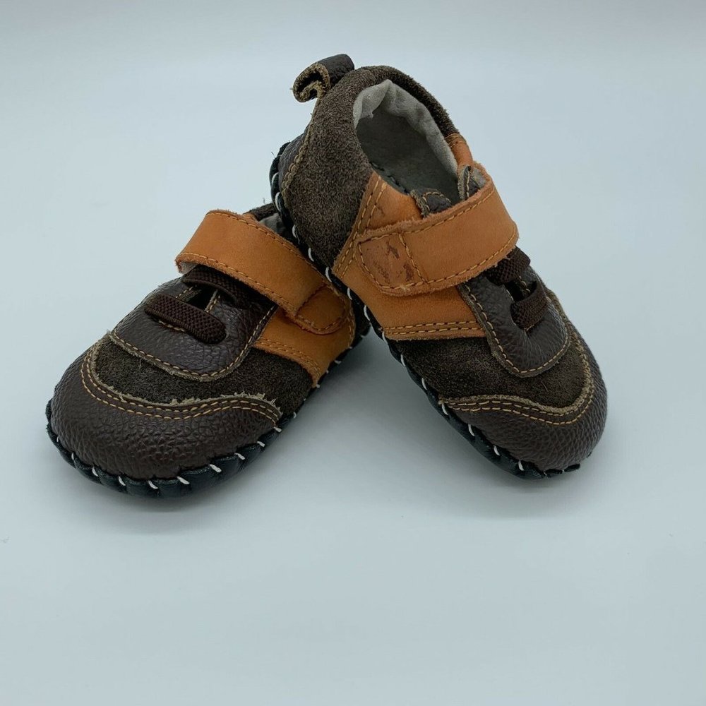 PEDIPED Boys 0-6M Baby Shoes Soft Sole Leather